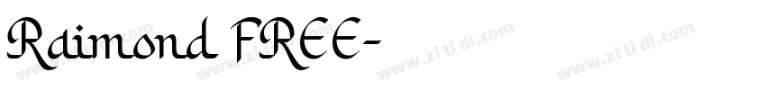 Raimond FREE字体转换